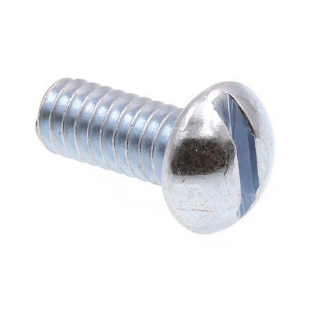 PRIME-LINE Lic Plate Bolt, Round Head, Slotted Drive 1/4in-20 X 5/8in Zinc Plated Steel 4PK 9054052